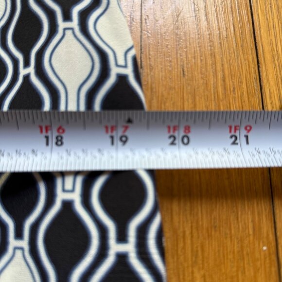 Peter Pilotto Size 8 Black Geometric Silk Short Sleeve Mini Shift Dress - Picture 10 of 16